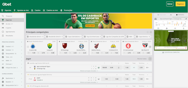 Jogos de apostas online